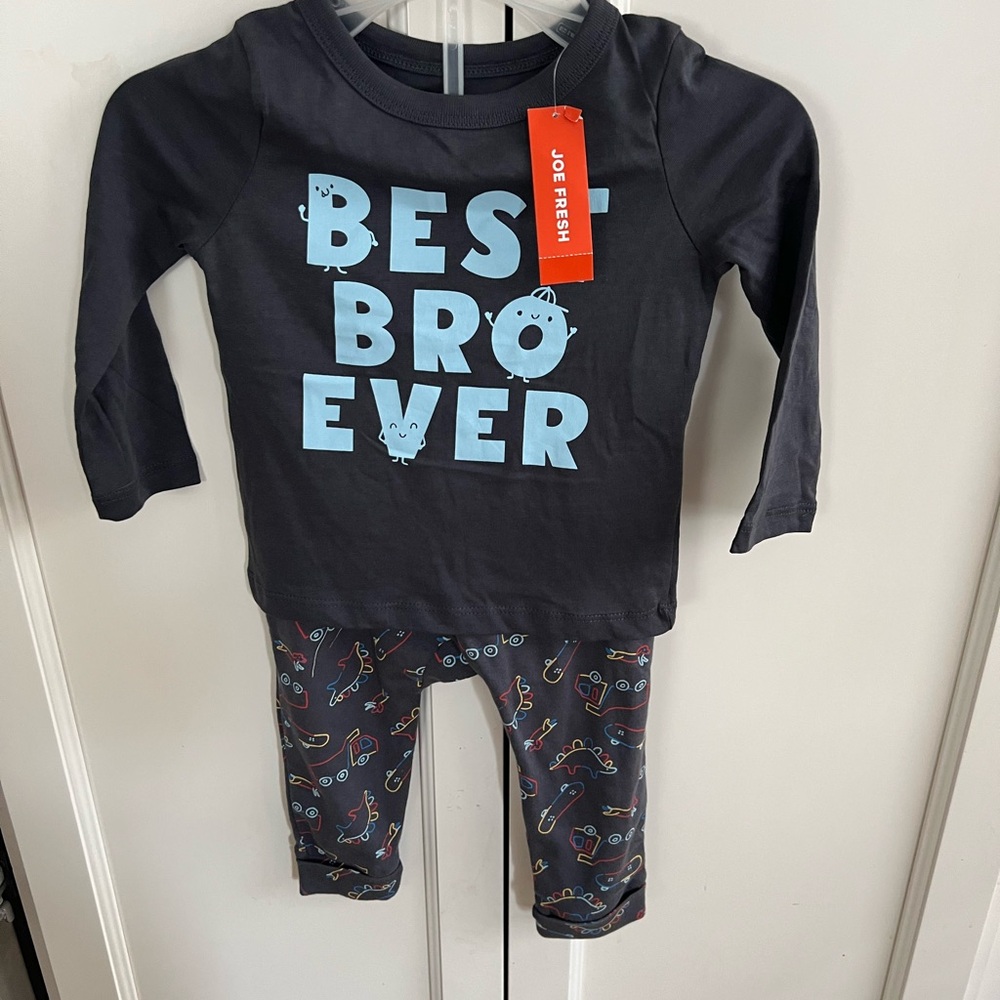 New Joe Fresh Best brother set 12-18m